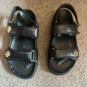 Tory Burch Black Kira Black Sport Sandals 8.5